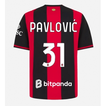 AC Milan Strahinja Pavlovic #31 Maglia Gara Casa Repliche 2026-27 Maniche Corte